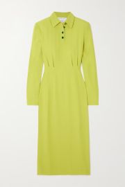 Rowen Rose Crepe midi shirt dress at Net a Porter