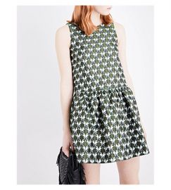 Rower parrot-jacquard dress by Maje at Selfridges