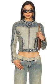 Roxie Denim Moto Jacket at Revolve