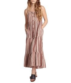 Roxy Breeze on by striped midi dress at Dillards