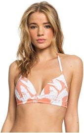 Roxy Flying Flowers Moulded Triangle Bikini at Amazon