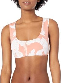 Roxy Women\'s Printed Beach Classics Bralette Bikini Top at Amazon