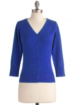 Royal blue cardigan at ModCloth at Modcloth