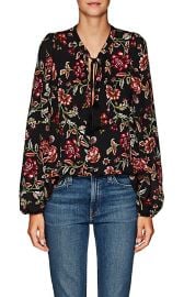 Royan Floral Silk Top at Barneys