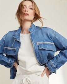 Roz Drawstring Peplum Jacket at Veronica Beard