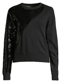 RtA - Teagan Cutout Sequin Sweater at Saks Fifth Avenue