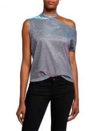 RtA Axel Metallic Cutout Tee at Neiman Marcus