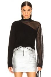 RtA Franny Sweater in Swish Black   FWRD at Forward