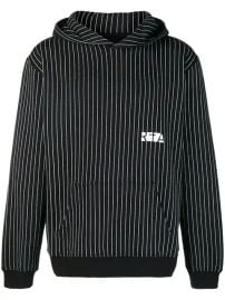 Rta Vertical Stripe Hoodie - Farfetch at Farfetch