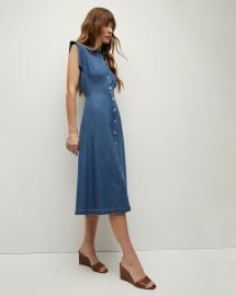 Ruben Midi Chambray Shirt Dress at Veronica Beard