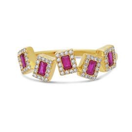 Ruby & Diamond Band by Dilamani at Dilamani