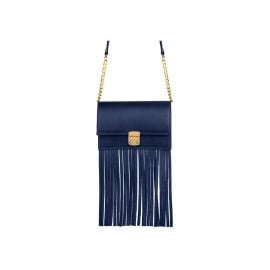 Ruby Fringe in Navy at Onna Ehrlich