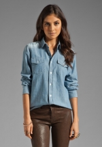 Rubys chambray shirt at Revolve at Revolve