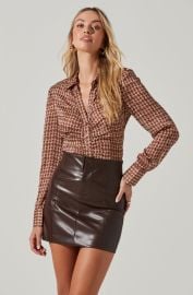 Ruched Button Up Top at ASTR The Label