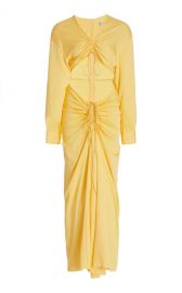 Ruched Cutout Stretch-Jersey Maxi Dress at Modaoperandi