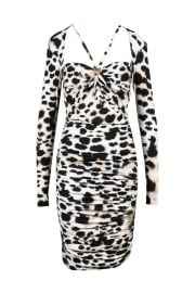 Ruched Dress - Beige/Black at Shop Simon