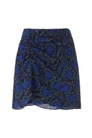 Ruched Floral Skirt at Rent the Runway