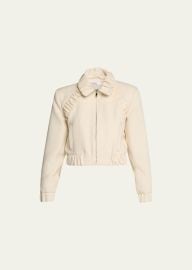 Ruched High-Neck Jacket at Bergdorf Goodman
