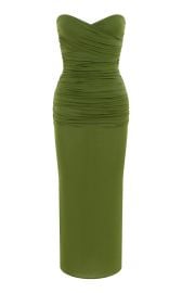 Ruched Jersey-Crepe Midi Dress By Alex Perry at Moda Operandi