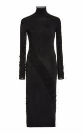 Ruched Jersey Turtleneck Midi Dress By Bottega Veneta at Moda Operandi