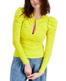 Ruched Keyhole Blouse by INC International Concepts at Macys