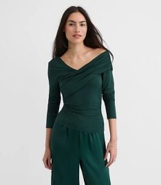 Ruched Off The Shoulder Top at Loft
