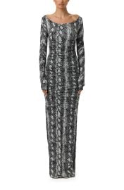 Ruched Off the Shoulder Long Sleeve Maxi Dress at Nordstrom Rack