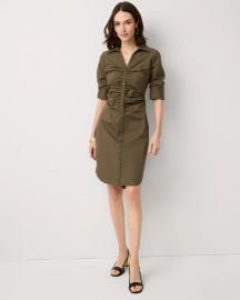 Ruched Shirt Dress at White House Black Market