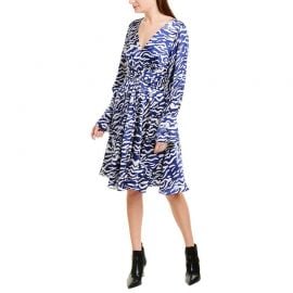 Ruched Silk A-Line Dress at Overstock