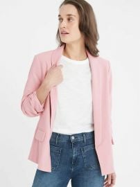 Ruched-Sleeve Blazer by Banana Republic at Banana Republic