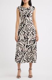 Ruched Sleeveless Jersey Midi Dress at Nordstrom