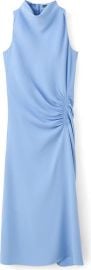 Ruched Sleeveless Midi Dress at Nordstrom