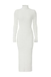 Ruched Turtleneck Dress by Rosetta Getty at Rent The Runway