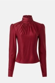 Ruched Turtleneck Top by Rabanne Rent the Runway at Rent the Runway