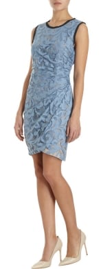 Ruched netted lace dress by Sea at Barneys