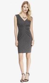 Ruched sheath dress at Express