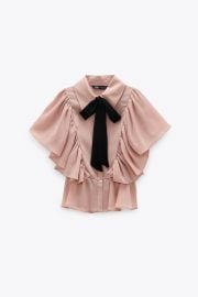 Ruffle Blouse with Bow by Zara at Zara