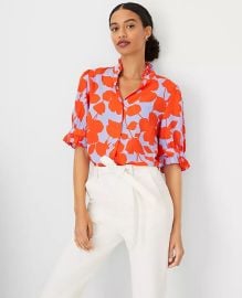 Ruffle Button Top at Ann Taylor