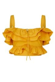 Ruffle Crop Top by Jason Wu Rent the Runway at Rent the Runway