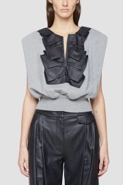 Ruffle Detail French Terry Tank at 3.1 Phillip Lim