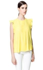 Ruffle Frill Sleeves Blouse at Zara