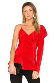 Ruffle Front Top by Diane von Furstenberg at Revolve