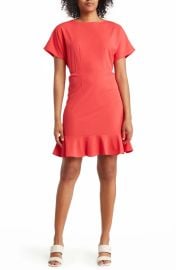 Ruffle Hem Short Sleeve Dress at Nordstrom Rack