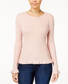 Ruffle-Hem Sweater at Macys