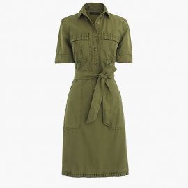 Ruffle Hem Utility Dress at J. Crew