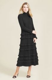 Ruffle Knit Dress by Pearl by Lela Rose at Pearl NYC