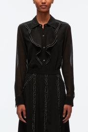 Ruffle Shirt With Contrast Stitching 31 Phillip Lim at Phillip Lim