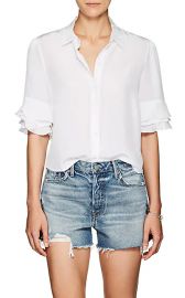 Ruffle Silk Blouse at Barneys