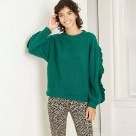 Ruffle Sleeve Sweatshirt at Target