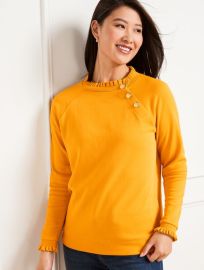 Ruffle Trim Raglan Sweatshirt Talbots at Talbots